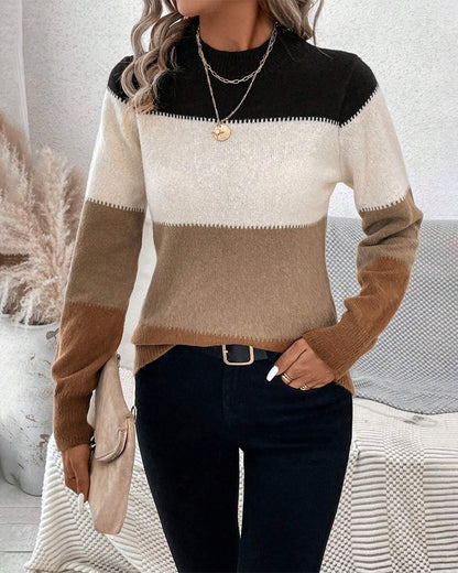 Pull léger femme – Pull en coton doux à manches longues pour été et mi-saison