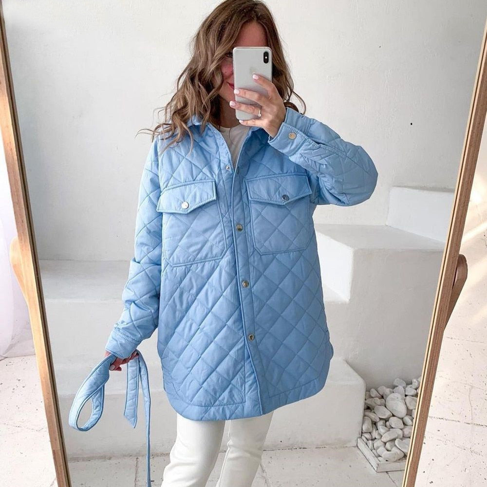 Veste d'hiver femme – Manteau décontracté chaud en laine et style moderne