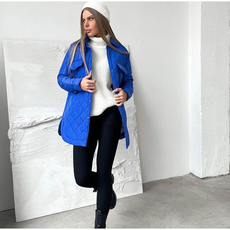 Veste d'hiver femme – Manteau décontracté chaud en laine et style moderne