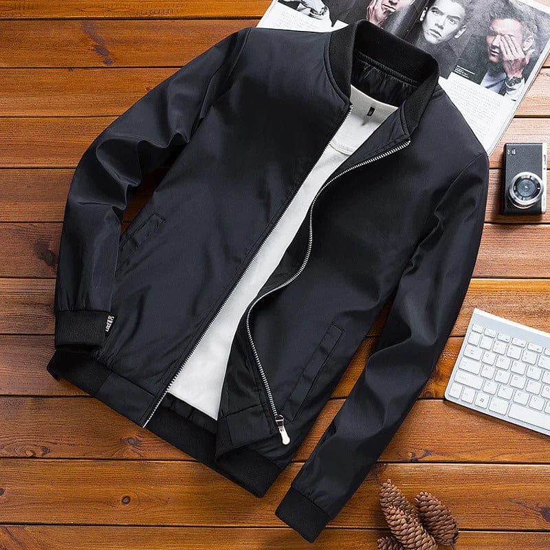 Veste bomber homme – Veste légère en nylon avec poches pour look décontracté