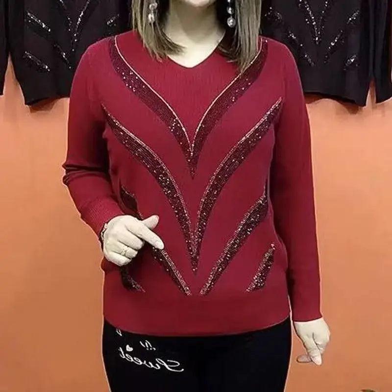 Pull moderne femme – Pull en tricot doux à col rond et coupe ajustée chic