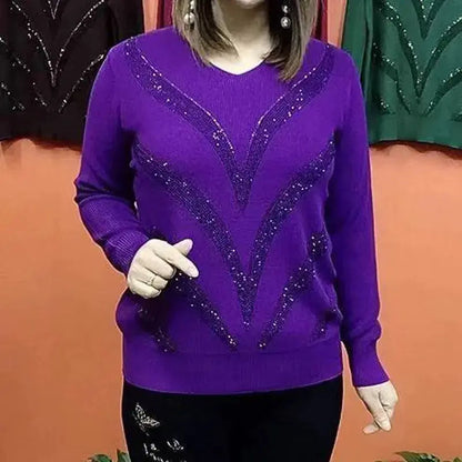 Pull moderne femme – Pull en tricot doux à col rond et coupe ajustée chic