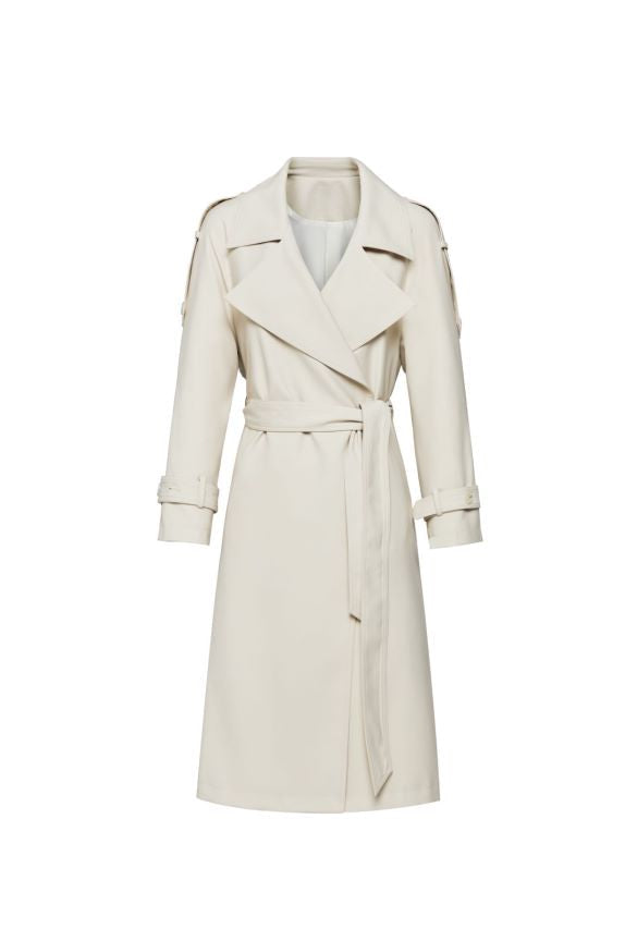 Trench-coat femme élégant – Manteau chic en laine pour automne hiver