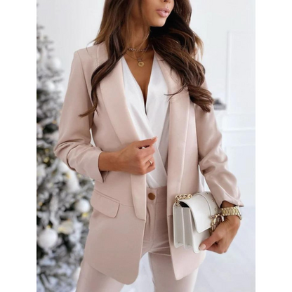 Blazer femme ouvert – Veste élégante à manches longues pour soirée et bureau