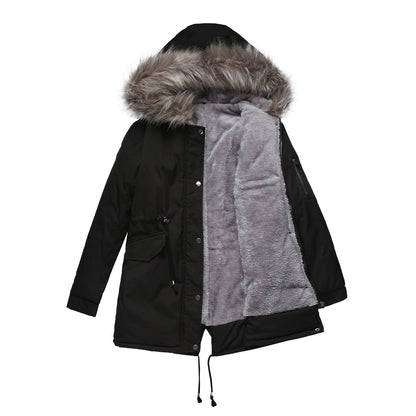 Parka femme avec capuche – Veste chaude imperméable pour hiver chic et confortable