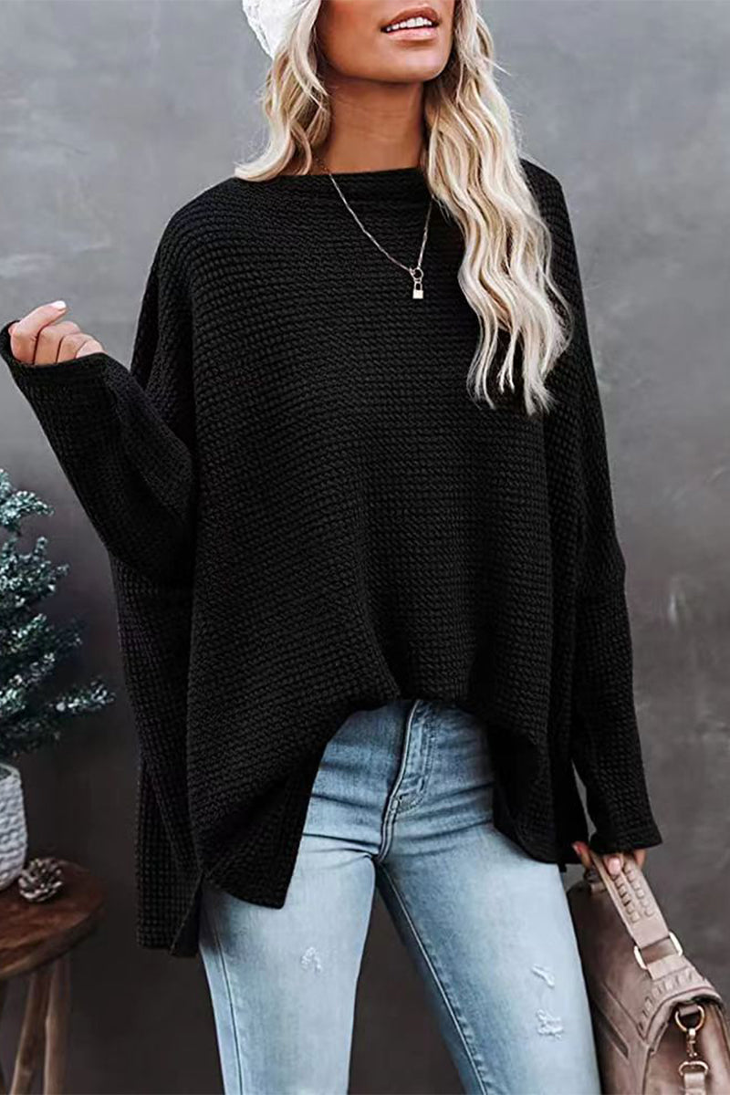 Pull grande taille femme – Décolleté épaule tendance en maille douce et chic