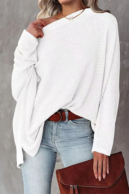 Pull grande taille femme – Décolleté épaule tendance en maille douce et chic