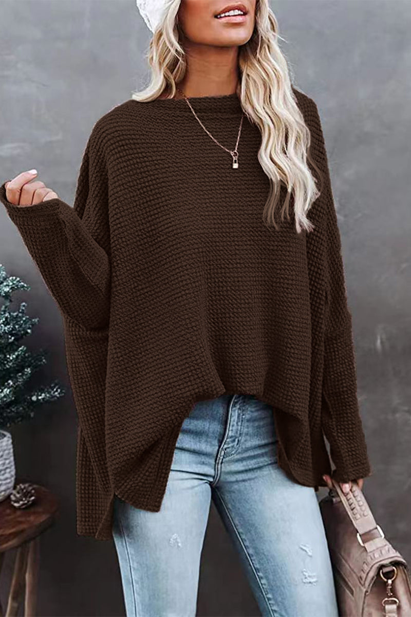 Pull grande taille femme – Décolleté épaule tendance en maille douce et chic