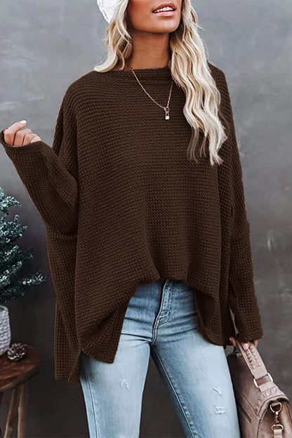 Pull grande taille femme – Décolleté épaule tendance en maille douce et chic