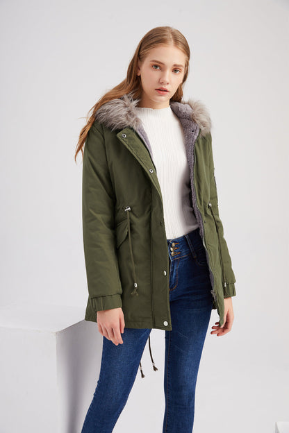 Parka femme avec capuche – Veste chaude imperméable pour hiver chic et confortable