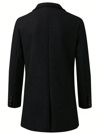 Manteau classique homme – Veste avec revers élégante en laine pour hiver