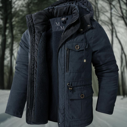 Veste d'hiver homme – Manteau épais chaud en laine pour temps froid