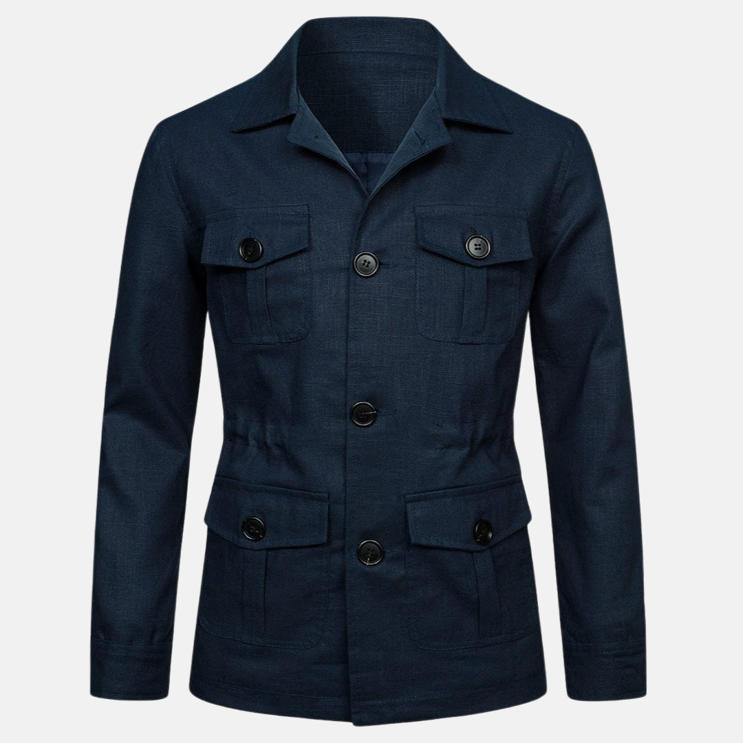 Veste homme à poches multiples – Veste légère et pratique pour toutes occasions