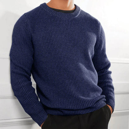 Pull col rond tendance homme – Pull en coton doux et confortable pour casual chic