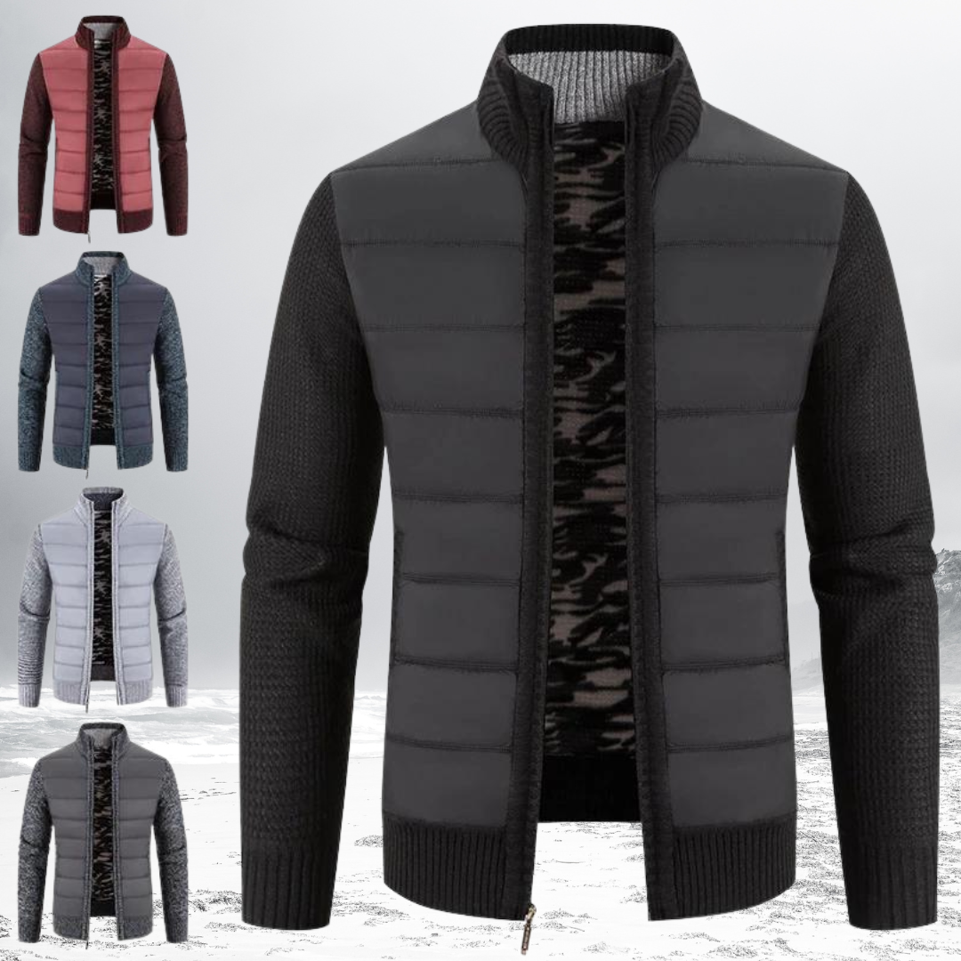 Veste à zip homme – Veste rembourrée chaude et élégante pour hiver