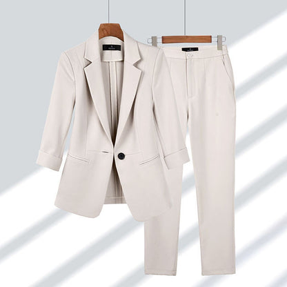 Blazer et pantalon femme – Tenue habillée élégante en tissu fluide