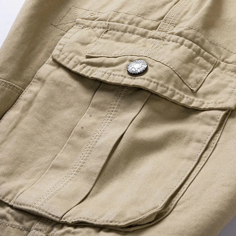 Shorts cargo homme – Shorts en coton léger avec poches pratiques pour été