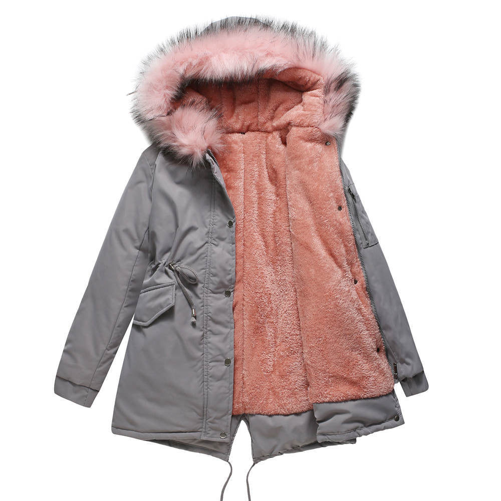 Parka femme avec capuche – Veste chaude imperméable pour hiver chic et confortable