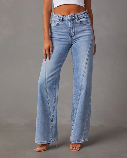 Jeans femme tendance – Jean skinny, taille haute et délavé chic pour tous les jours