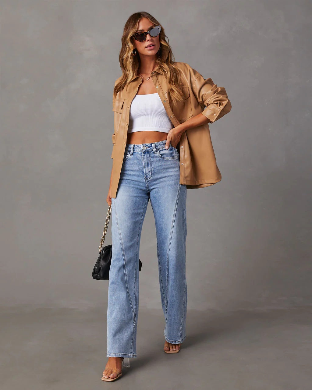 Jeans femme tendance – Jean skinny, taille haute et délavé chic pour tous les jours