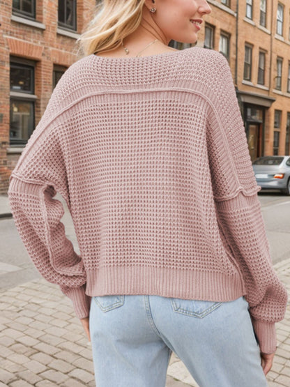 Pull élégant femme – Décolleté en V chic et confortable pour toutes occasions