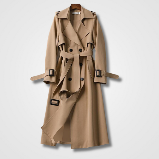 Trench-coat femme – Manteau élégant en tissu léger pour automne-hiver