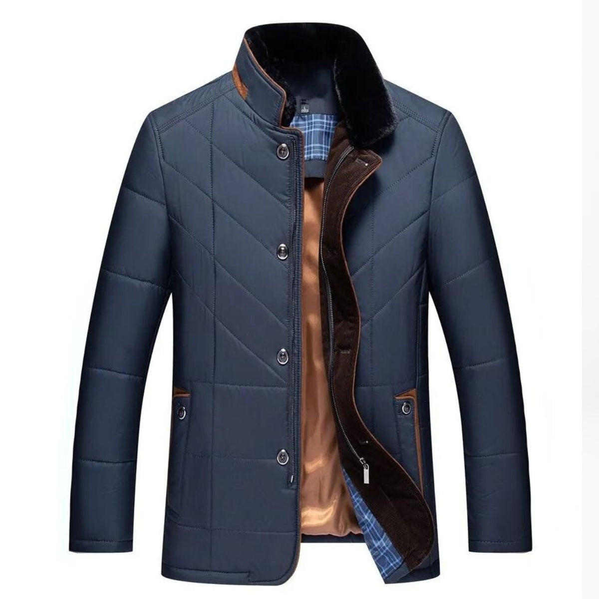 Veste d'hiver homme – Manteau chaud en laine avec capuche et style moderne