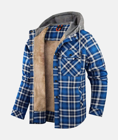 Veste en flanelle homme – Veste à carreaux chaude et élégante pour l'hiver