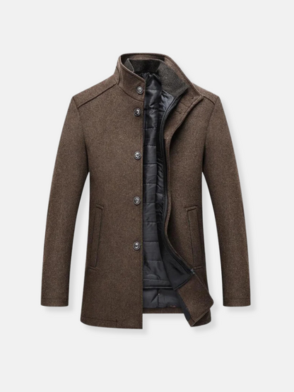 Trench-coat homme classique – Manteau élégant en laine pour toutes occasions