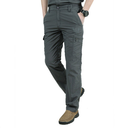 Pantalon homme avec poches – Pantalon cargo pratique et résistant pour extérieur