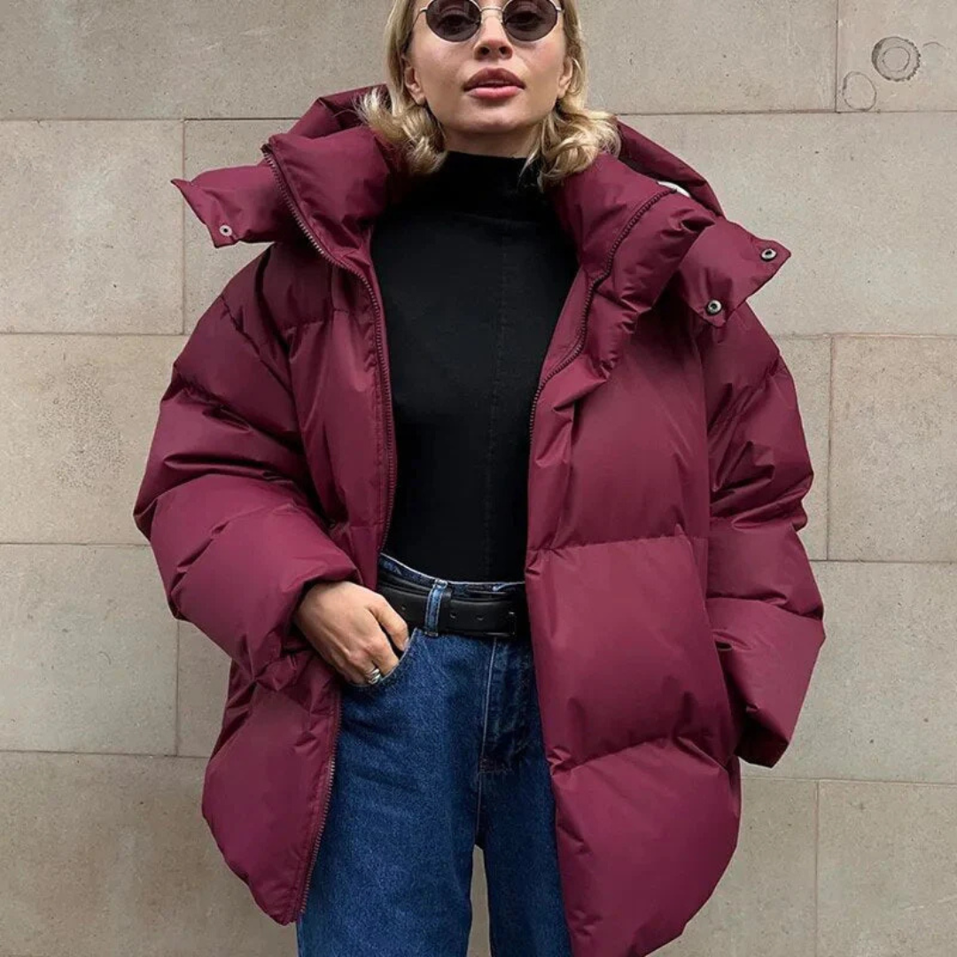 Veste matelassée femme – Manteau chaud avec capuche pour hiver élégant