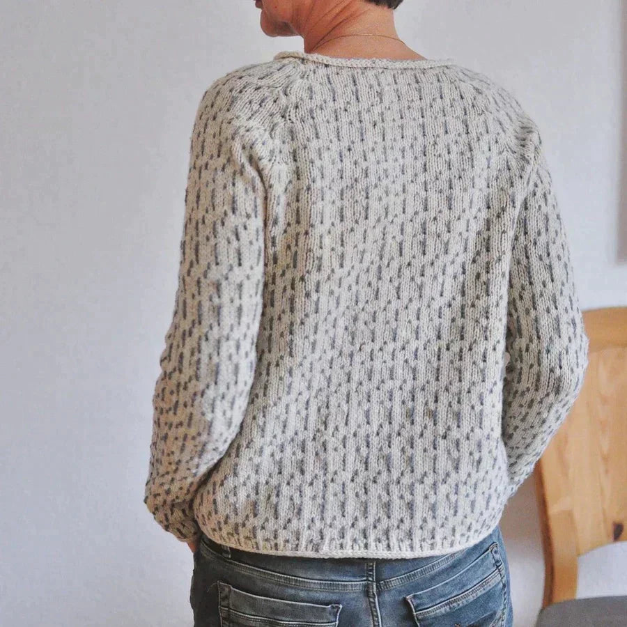 Pull stylé femme – Pull en laine doux avec col rond et coupe moderne