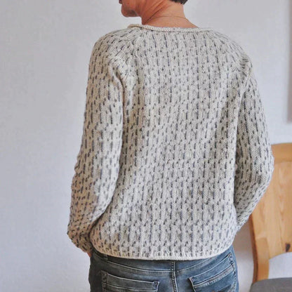 Pull stylé femme – Pull en laine doux avec col rond et coupe moderne