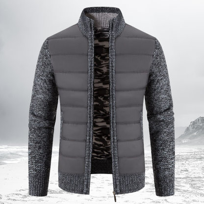 Veste à zip homme – Veste rembourrée chaude et élégante pour hiver