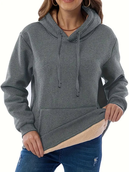 Sweat à capuche femme – Pull douillet en coton doux pour confort quotidien