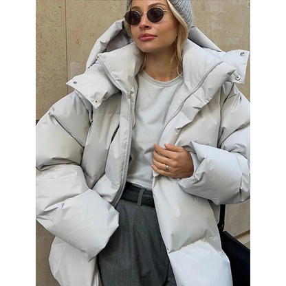 Veste matelassée femme – Manteau chaud avec capuche pour hiver élégant