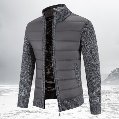 Veste à zip homme – Veste rembourrée chaude et élégante pour hiver