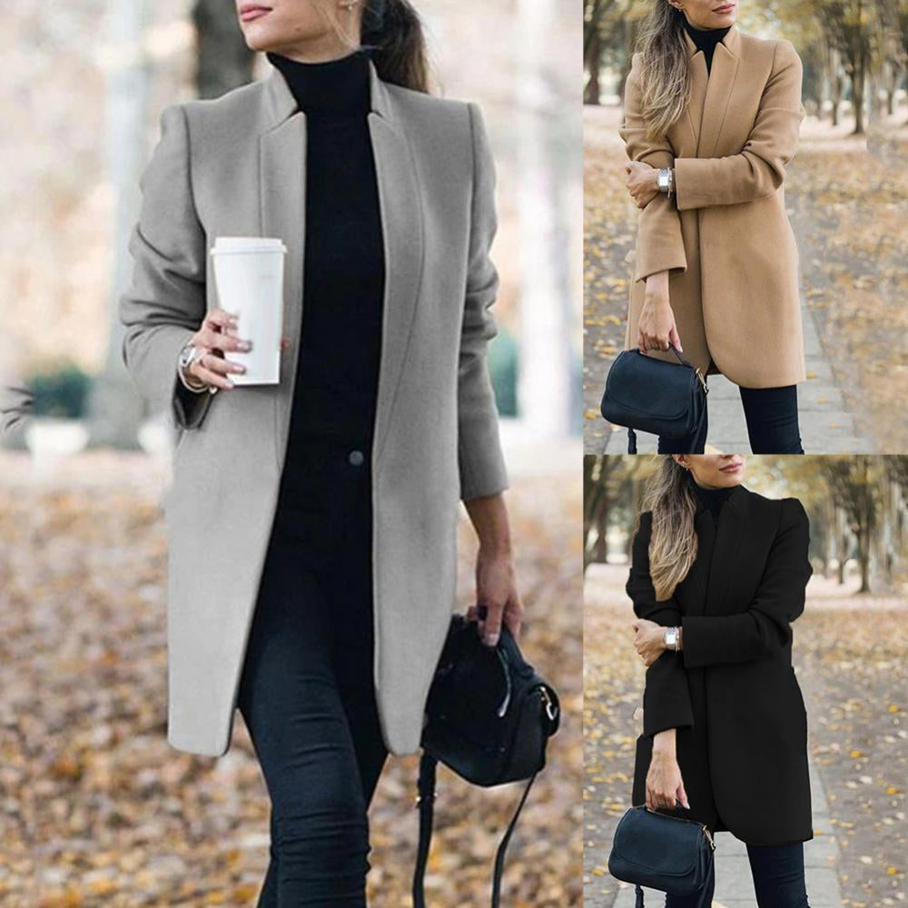 Manteau femme élégant – Veste chic en laine pour hiver et soirées