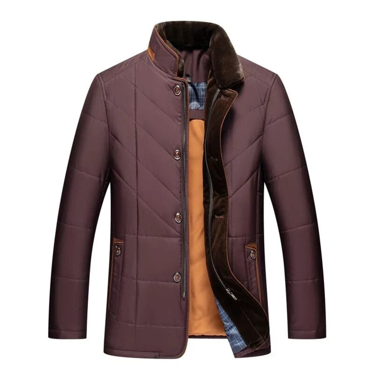 Veste d'hiver homme – Manteau chaud en laine avec capuche et style moderne