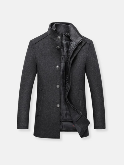 Trench-coat homme classique – Manteau élégant en laine pour toutes occasions