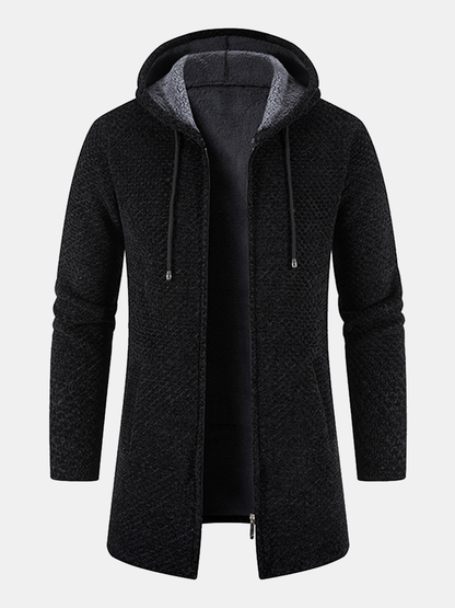 Veste à capuche homme – Veste chaude en coton pour casual et outdoor