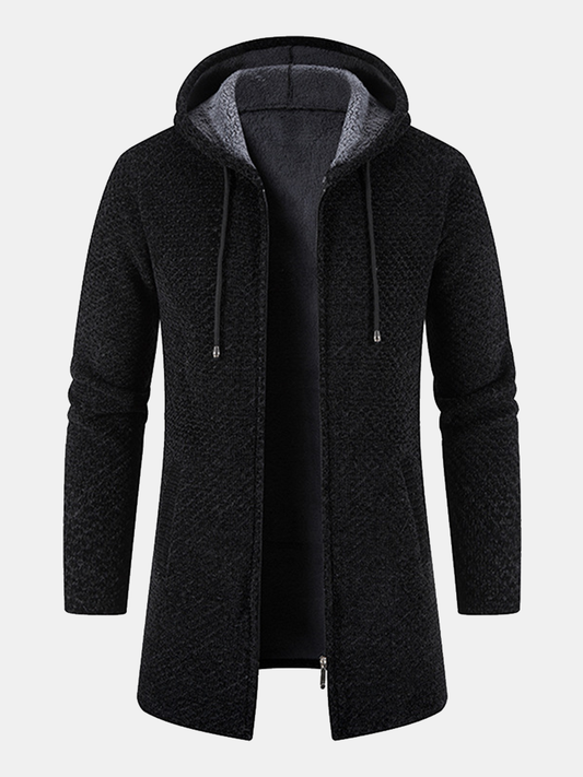 Veste à capuche homme – Veste chaude en coton pour casual et outdoor