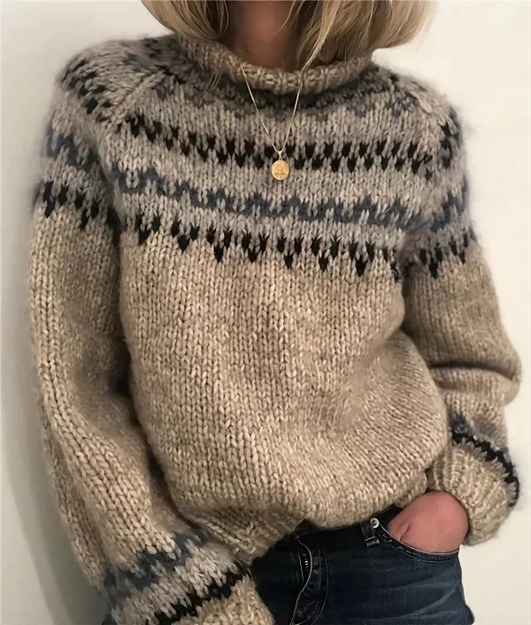 Pull col roulé femme – Pull tendance en maille douce et ajusté pour l'hiver