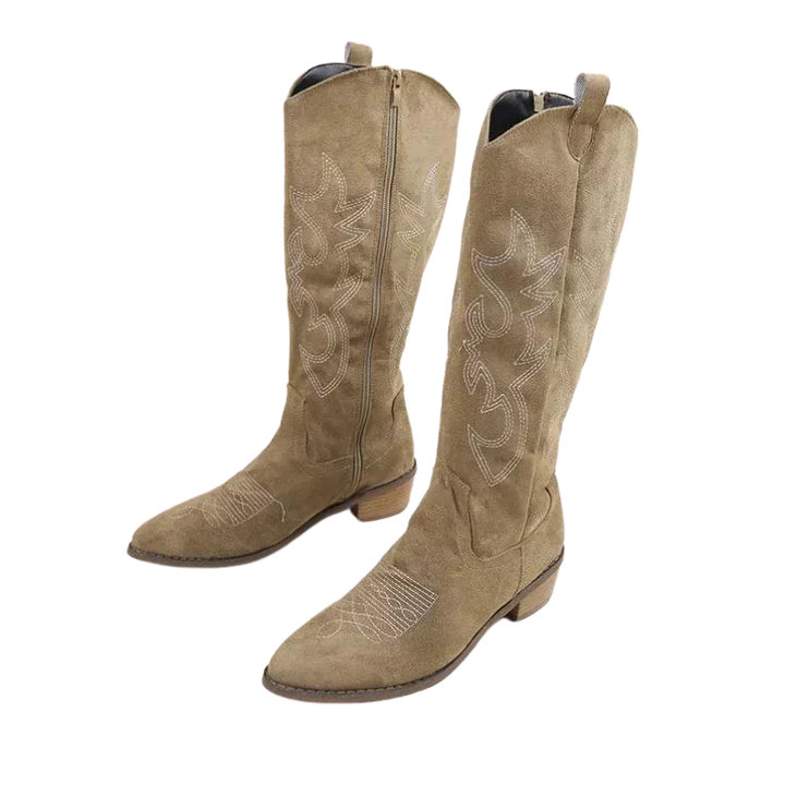 Bottes de cowgirl femme – Bottes en cuir élégantes à talon pour western et quotidien