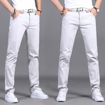 Pantalon chino homme slim – Pantalon élégant en coton pour look décontracté