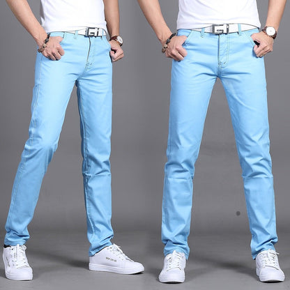 Pantalon chino homme slim – Pantalon élégant en coton pour look décontracté