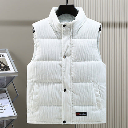 Gilet chaud homme – Gilet en laine avec boutons pour hiver élégant