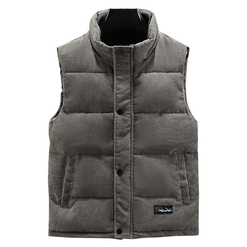 Gilet chaud homme – Gilet en laine avec boutons pour hiver élégant