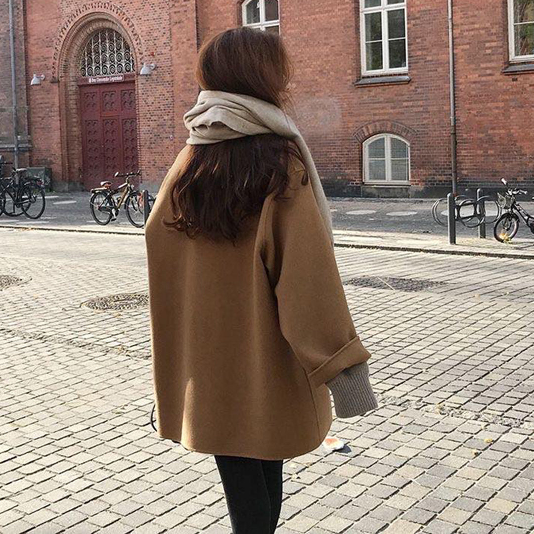 Trench-coat élégant femme – Manteau chic en laine pour automne hiver