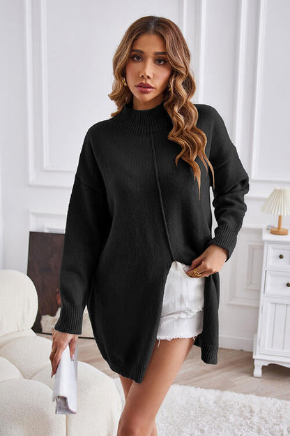 Pull tendance femme – Pull à col rond chic en tricot doux et confortable